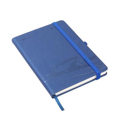 China A5 Hardcover Size Leather Embossed Notebook with Rubber Band Middle East Oil Notebook for sale