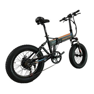 China Aluminum Alloy 1000W 48V 20inch 14.5AH 7speed Full Suspension Electric Hybrid Bike Folding Electric Bicycle e-bike for Adult for sale