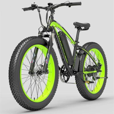 China Aluminum alloy UK warehouse hot sale CE e bike 48V 1000W high performance mountain bike 26inch fat tire 16AH battery electric bike for sale