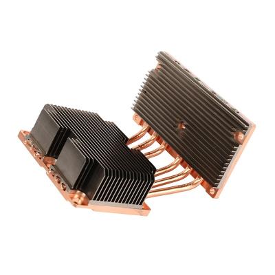 China 12 Volt Heatsink Fan Semiconductor Peltier Heatsink With Fan Copper Aluminum Heatsink for sale