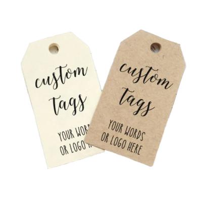 China Sustainable Custom Hot Sale Recycled Eco - Friendly Brand Label Kraft Cardboard Hangtag For Clothing for sale