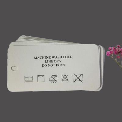 China Sustainable High Grade Garment Accessories Special Tag Paper Price Tag With Logo Printed Customized for sale