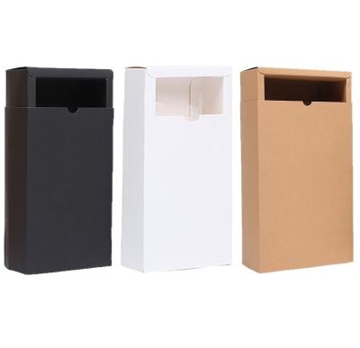 China Recyclable In Stock Customized Logo Printing Luxury Cardboard Rigid Rectangle Kraft Paper Gift Packaging Paper Box For Clothing for sale