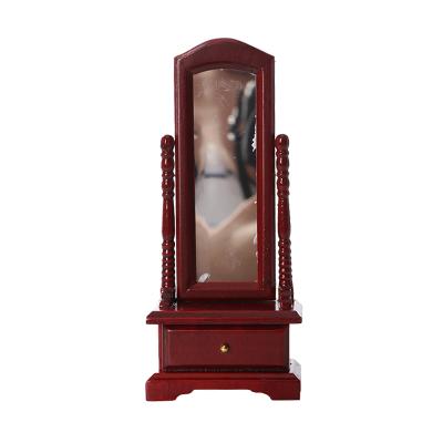 China Fit Accessories Mini Doll House Children Miniature 1:12 Bedroom Mirror Model Furniture Toy Mini Toy Miniature Dolls House Furniture for sale