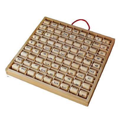 China Mini Toy Montessori Teaching Aids Multiplication Table Math Toys Knowledge Kids Wooden Math Toys For Children Early Educational for sale