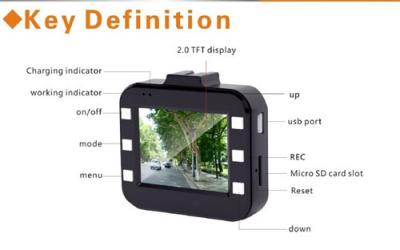 China De Visiehd Auto DVR van de hoge resolutienacht met GPS-g-Sensor, BR-kaart Te koop