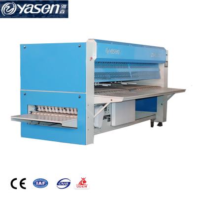 China Automatische strijkijzer en vouwmachine voor kledingstukken van 2200 kg met een maximumvouwbreedte van 3000 mm Te koop