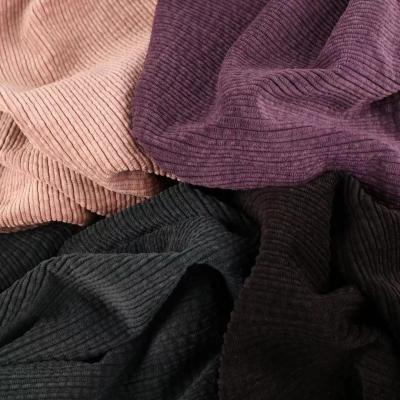 China Wholesale 150D 360GSM Double Faced Polyester Spandex Stretch Corduroy Nylon Fabric For Outwear Jacket Suspender Pants for sale