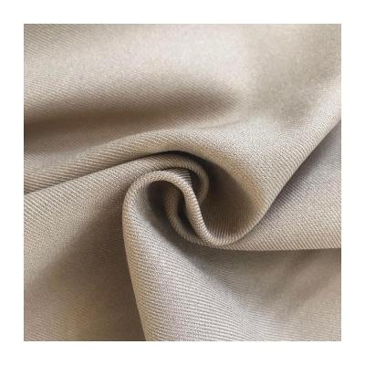 China 150D 280gsm Thick Mechanical Stretch Twill Polyester Stretch Woven Gabardine Fabric For Pants for sale