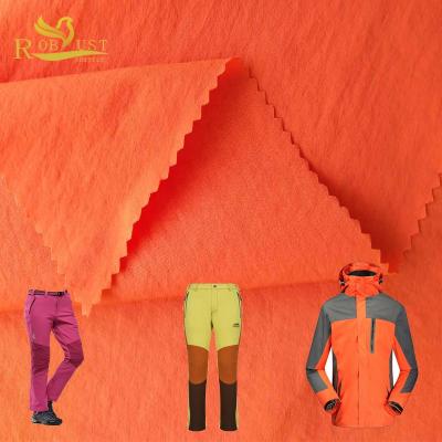 China 2/1 Twill 91% 9% Nylon Spandex 4 Way Stretch Twill Foam Crepe Waterproof Nylon Fabric For Anorak for sale