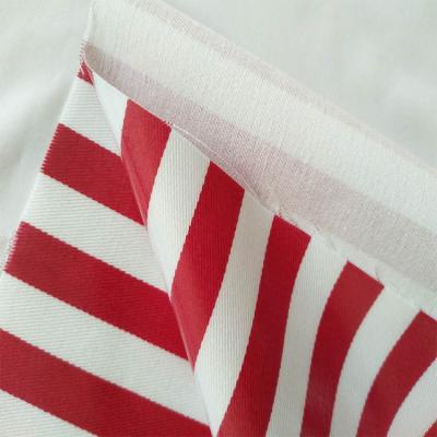 China Antistatic 16S*12S Twill 100% Cotton Striped Printed PVC Coated Fabric For Apron Or Table Cloth for sale