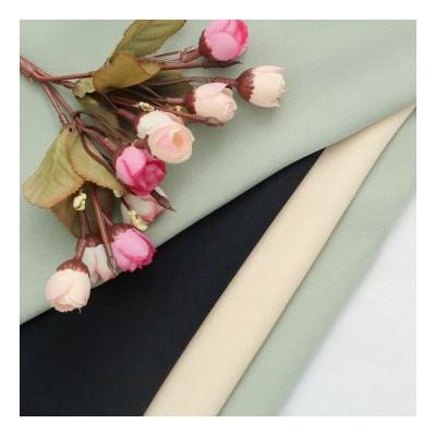 China Stain Resistant Solid Plain Thick Poly Fabric For Suit Dress Pants Shirt Suit And Ditch Coat for sale