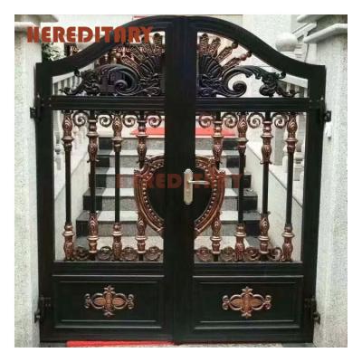 China Swing Cast Aluminum Small Yard Gates With Manual Control For Home for sale