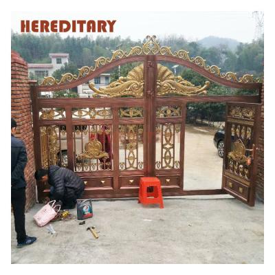 China Modern Decoration Gates Garden Front Aluminum Fence And Folding Gate Design for sale