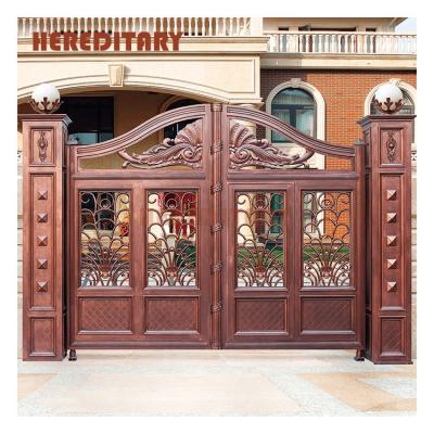 China Contemporary Modern Aluminum Security Fence Villa Garden Base Pathway Designs for sale