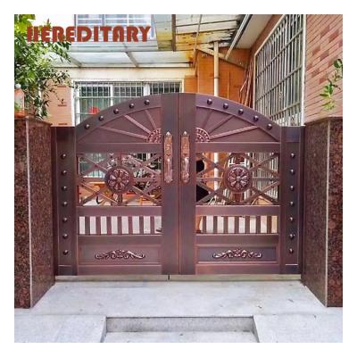 China Modern High Quality Anti-theft Decoration Luxury Yard Copper Door for sale