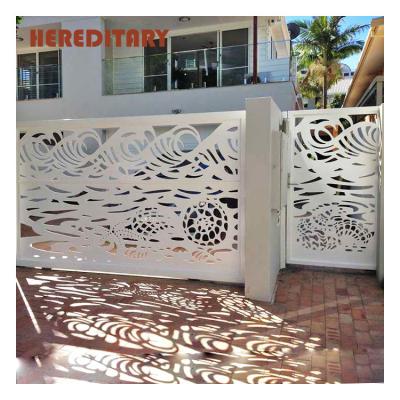 China EUROPEAN CNC plasma laser gate and CNC cut metal feature panels for garden gate decoration for sale