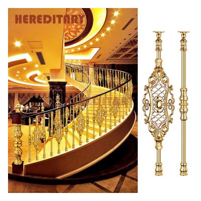 China Modern Wall Mounted Aluminum Casting Handrail Curved Stair Railing Design For Platform for sale