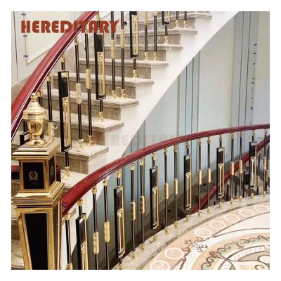 China Modern luxury decorative stair support column and interior railing for home decoration for sale