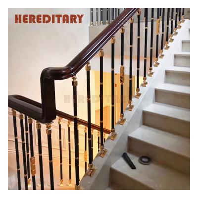 China Modern Minimalist Interior Stair Railings Sale Luxury Villas Designed Decorative Aluminum Fence Posts for sale