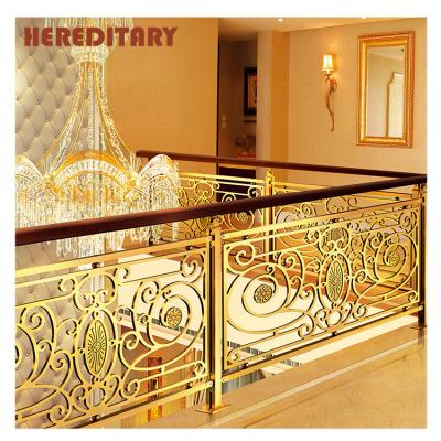 China Easily compiled modern design of balcony metal railing / patio stair decorative copper railing for sale