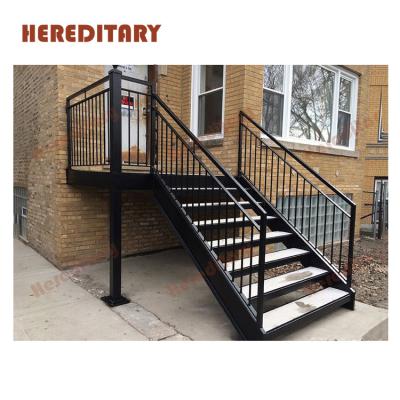 China Indoor metal stairs grill design steel staircase for outdoor stair steps lowes for sale