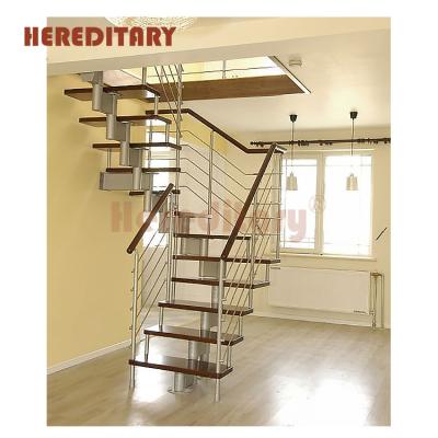 China Villa Duplex House Aluminum Rod Staircase Fence Design for sale