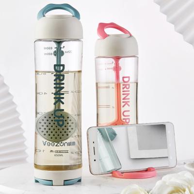 China 2022 Sustainable Eco Friendly Products Plastic Water Bottle With Phone Holder, Phone Holder Plastic Water Bottle for sale