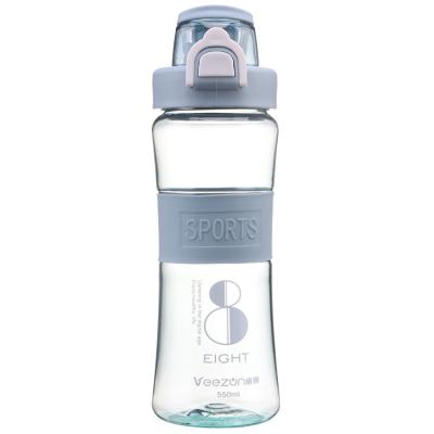 China Stocked Clear Plastic Water Bottles 650ML Sports 24oz Eco-friendly Gym Plastic Water Bottle for sale