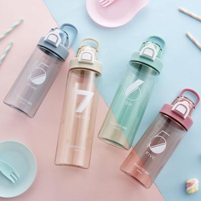 China Bpa Viable Free Clear Plastic Water Bottles With Logo Custom Water Bottle Wholesale Cheap Sports Gym Sports Bottles for sale