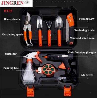 China Household Tool Kit 12 Pcs Garden Tool Kit /Includes Glue Guns And Electric Garden Flower Heater Tools for sale