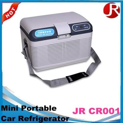 China 12L Portable Electronic Refrigerator , Mini Beverage Car Cooler 410*290*290mm for sale