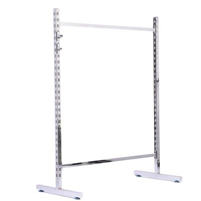 China Yixiu YX-35mm Square Single Sided Pipe Racks Iron Plating Rack Shelf For Cloth Hanger for sale