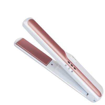 China Popular Mini Hair Straightener Cordless Rechargeable Portable Cordless Hair Iron Flat Iron With USB for sale