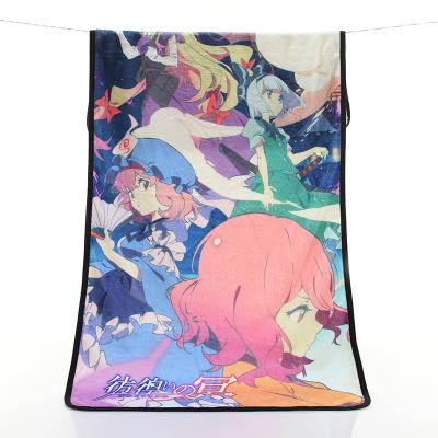 China Anti-bacteria OEM Custom Printing Comfortable Flannel Fleece Kids TV Blankets for sale