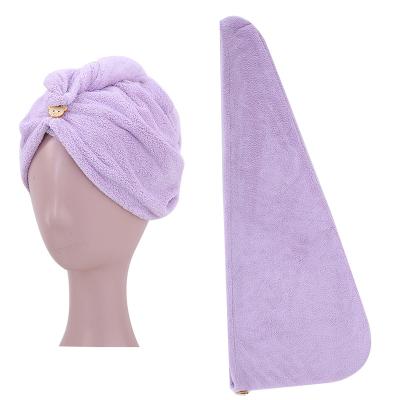 China Wholesale Cheap QUICK DRY Microfiber Hair Turban Wrap Towel Quick Drying Towel For Hair Drying for sale