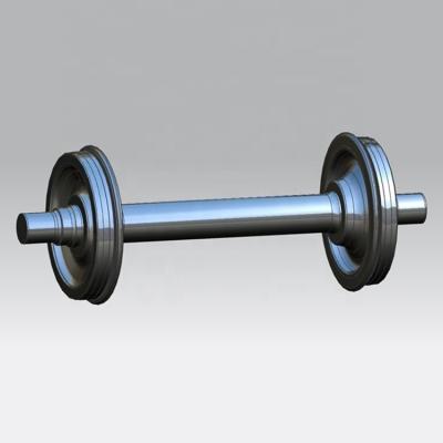 China LZ50 wheels and rail axles 760mm*2160mm of strong hardness for sale