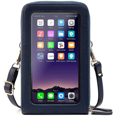 China Touch Screen Mobile Phone Wallet Purse Shoulder Daily Used Lady Bags Travel Purse Women Pinch Small Cross - Body Cell Phone Bags for sale