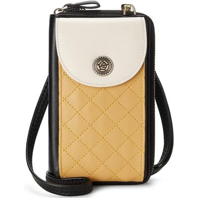 China Fashion Lady Pu Leather Crossbody Bag Custom Multi Colors Mobile Phone Wallet Travel Shoulder Bag For Women for sale