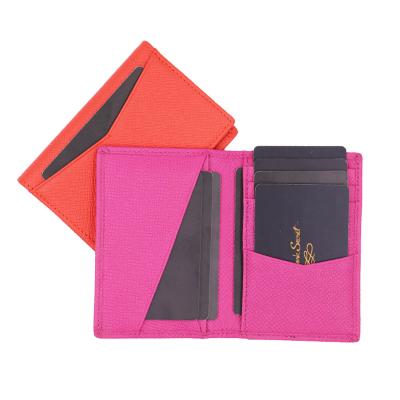 China Fashion Handmade Fashion Wallet Genuine Leather Card Holder Rfid Blocking Wallet for sale