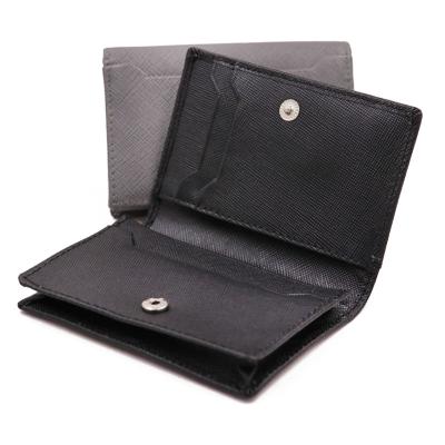 China RFID Small 100% Leather Slim Business Men Credit Card Holder Case Wallet Rfid Blocking Wallet Genuine Leather for sale