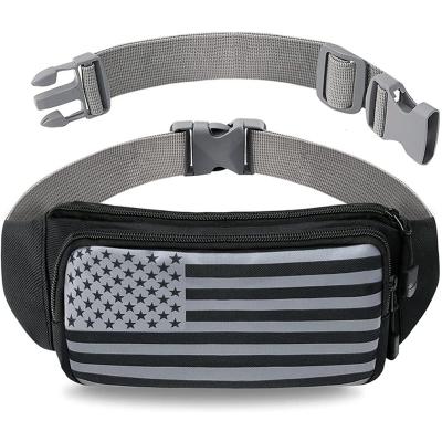 China Water Proof Portable Running Sports Waist Bag Adjustable Fanny Pack Bum Bag For Men for sale