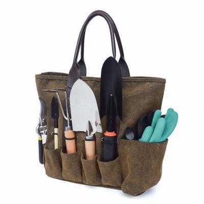 China Wholesale Daily Used Customized Canvas Portable Nylon Folding Tool Bag Heavy Duty Heavy Duty Zipper Garden Electrician Tool Bag for sale