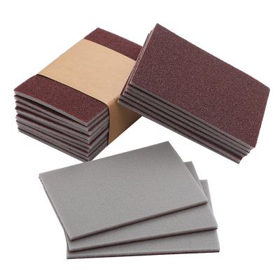 China Viable Reusable Rust Emery Cloth Sandpaper Block Polish Pads Eraser Cleaning Brush Sponge For Stubborn Stains for sale