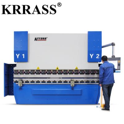 中国 Krrass 6 axis Electro-hydraulic servo CNC press brake machine with delem DA66T 販売のため