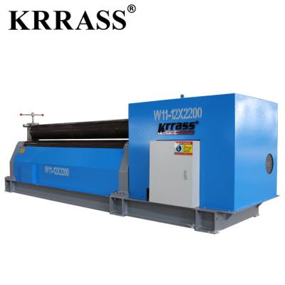 China Krrass Brand metal Rolling Sheet Machine for sale 3 roller plate bending for sale