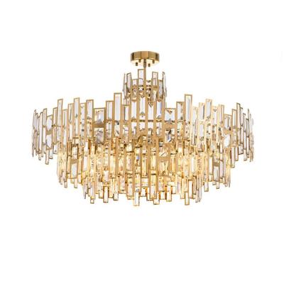 China Lighting Decorative Energy Saving Lighting Modern Luxury Hanging Light Crystal Glass Chandelier For Wedding Decoration for sale