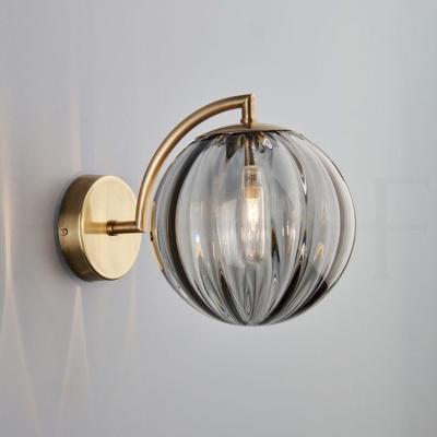 China Hot Sale Minimalist Classic Light Best Quality Blown Glass Ball Modern Wall Lamp for sale