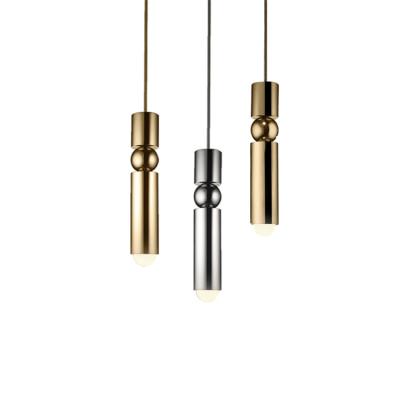 China Lighting China Popular and Practical Aluminum Gold Long Decorative Lamp Energy Saving Lighting Pendant Light for sale