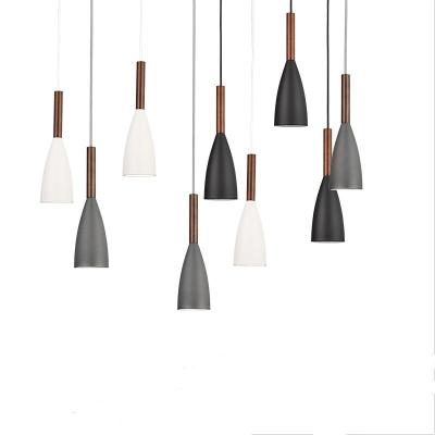 China Lighting Simple Modern Matte Black Suspension Lamp Pendant Light Classic Decorative Energy Saving Lighting for Cafe for sale